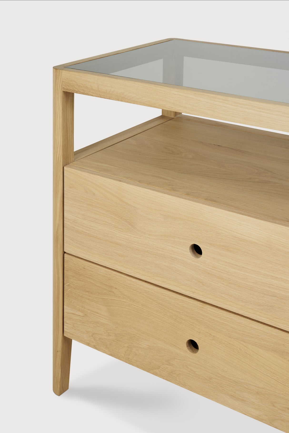 Spindle Kommode - Eiche - 4 Schubladen - 150 x 56 x 83 cm - ZEN ZONE Furniture