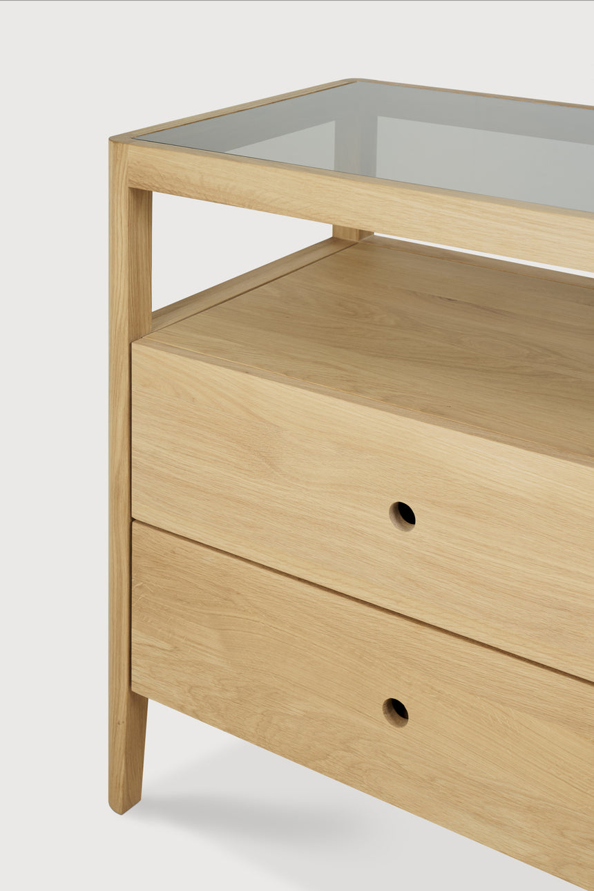 Spindle Kommode - Eiche - 4 Schubladen - 150 x 56 x 83 cm - ZEN ZONE Furniture