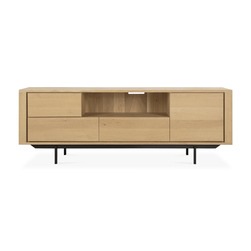 Shadow TV-Schrank - Eiche - 1 Tür - 1 Klapptür - 2 Schubladen - 180 x 45 x 63 cm - ZEN ZONE Furniture