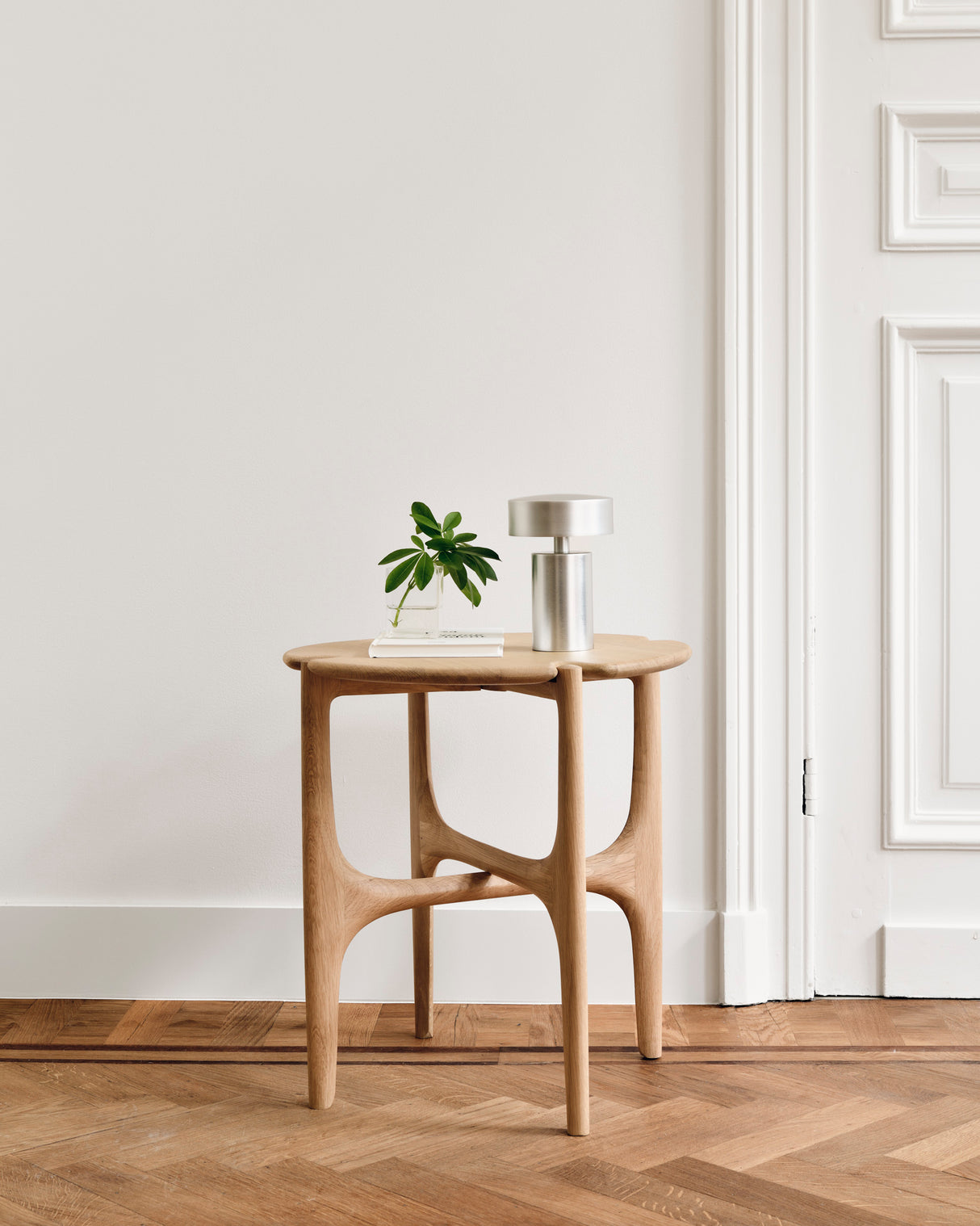 PI Beistelltisch - lackierte Eiche - rund - 47 x 47 x 50 cm - ZEN ZONE Furniture