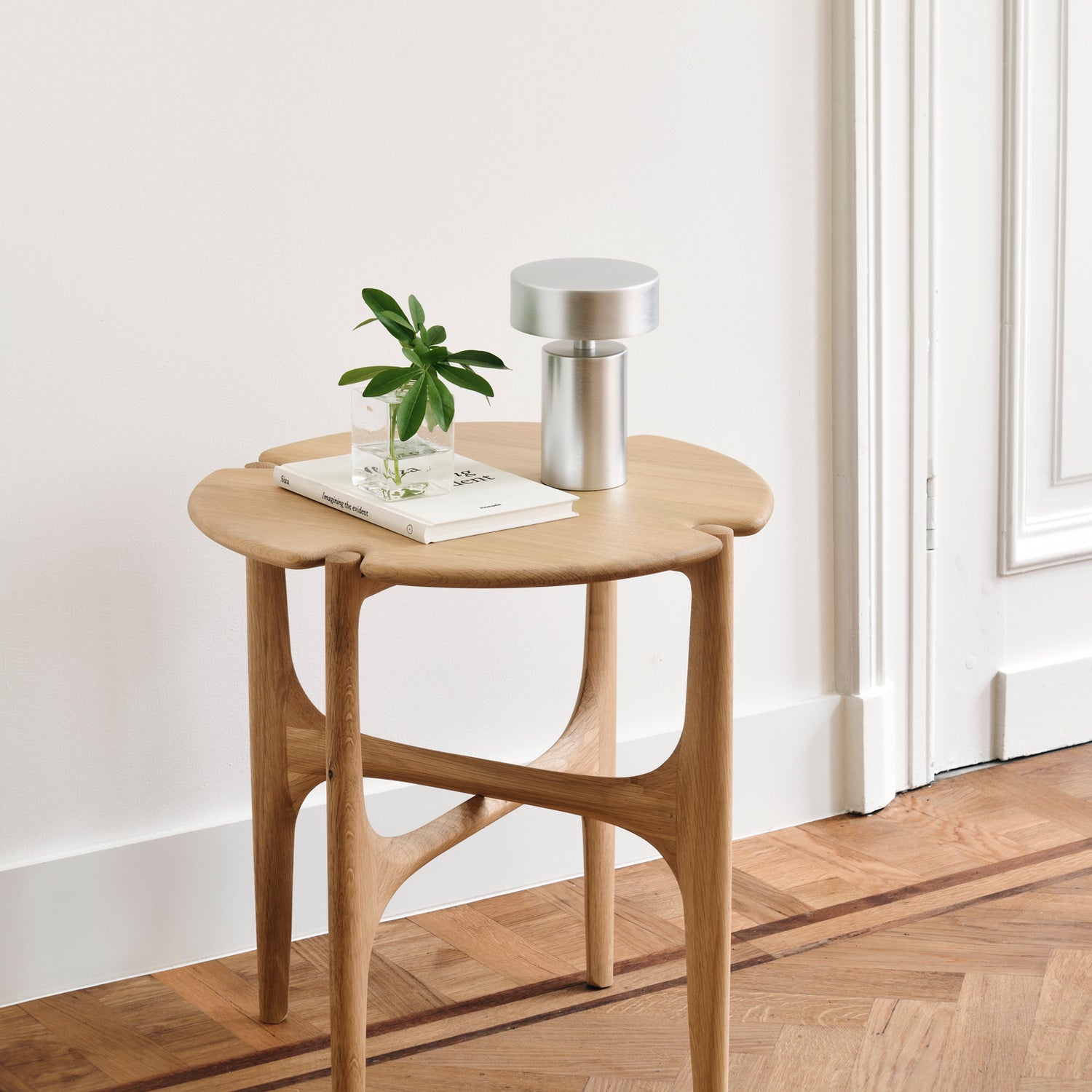 PI Beistelltisch - lackierte Eiche - rund - 47 x 47 x 50 cm - ZEN ZONE Furniture