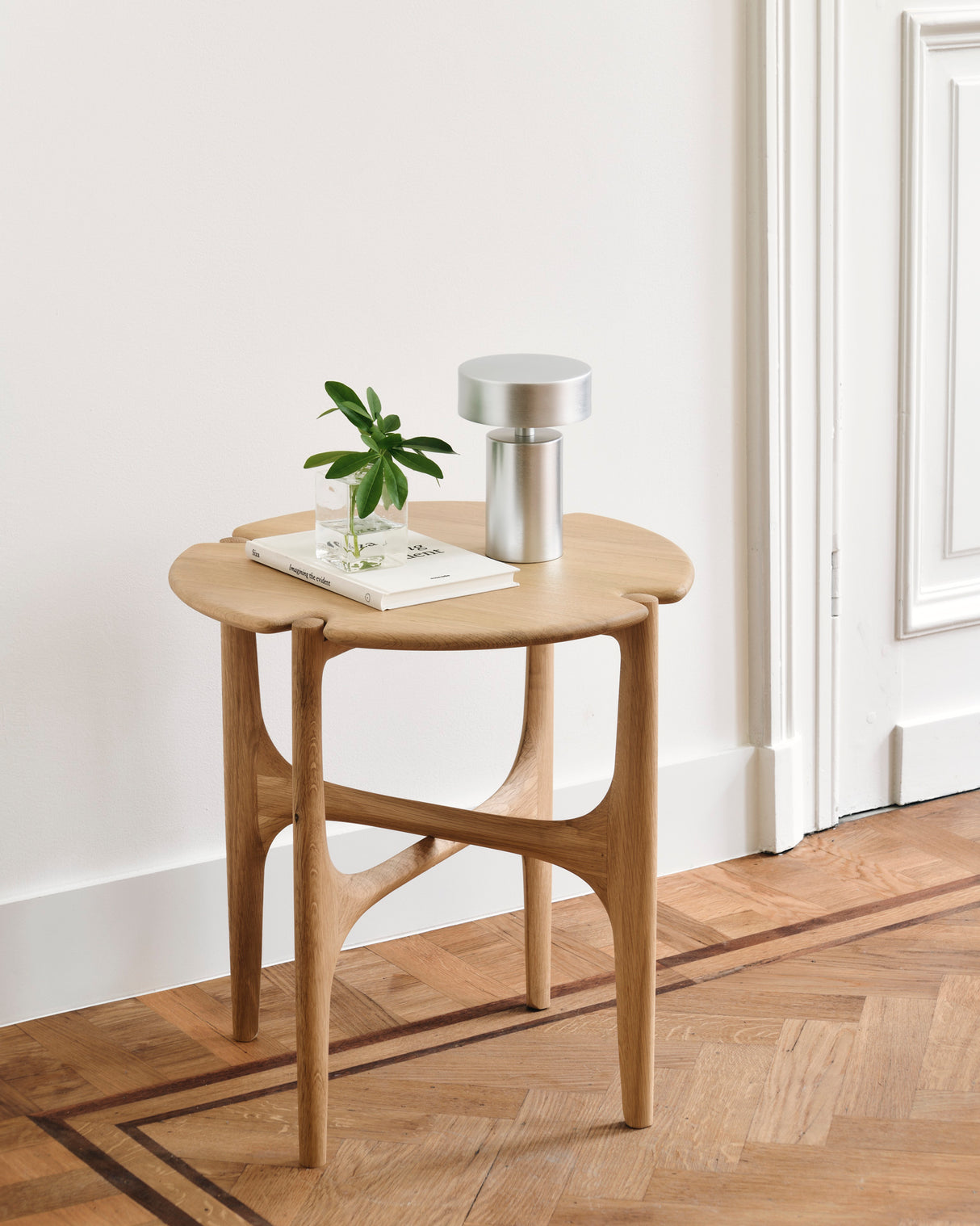 PI Beistelltisch - lackierte Eiche - rund - 47 x 47 x 50 cm - ZEN ZONE Furniture