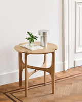 PI Beistelltisch - lackierte Eiche - rund - 47 x 47 x 50 cm - ZEN ZONE Furniture