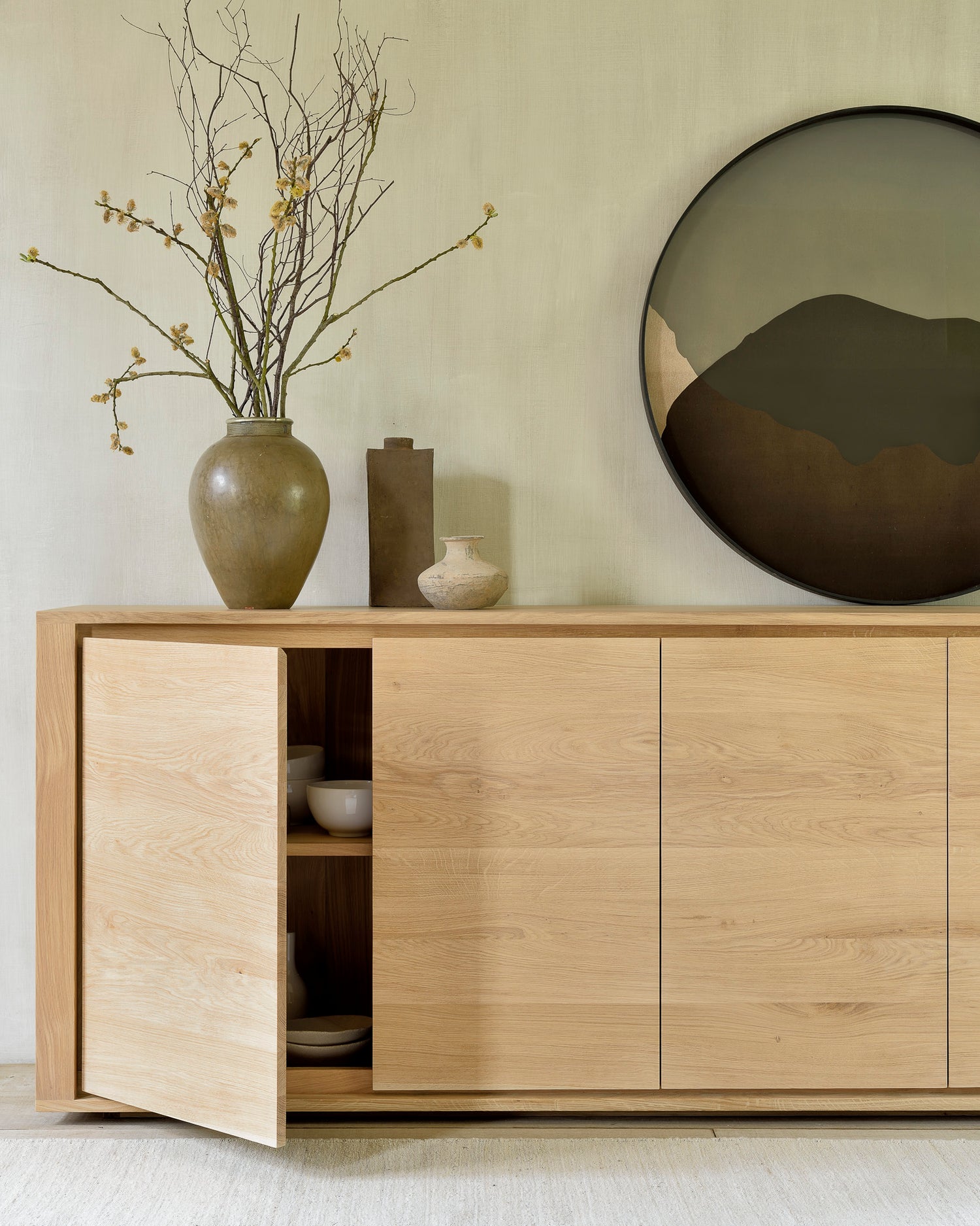 Shadow Sideboard - Eiche - 5 Türen - 250 x 45 x 84 cm - ZEN ZONE Furniture