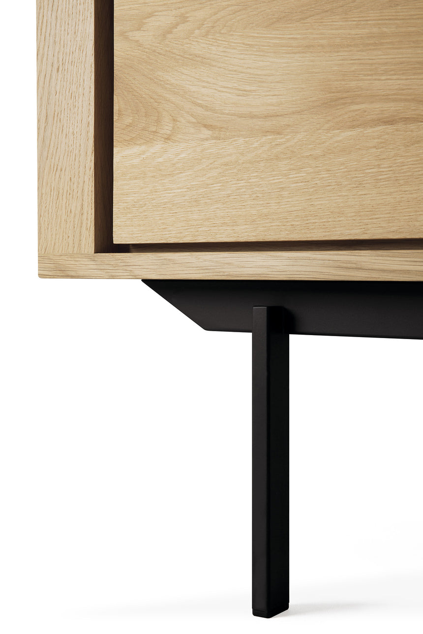 Shadow Sideboard - Eiche - 3 Türen - 3 Schubladen - 224 x 45 x 80 cm - ZEN ZONE Furniture