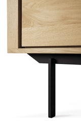 Shadow Sideboard - Eiche - 2 Türen - 3 Schubladen - 180 x 45 x 80 cm - ZEN ZONE Furniture