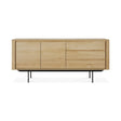 Shadow Sideboard - Eiche - 2 Türen - 3 Schubladen - 180 x 45 x 80 cm - ZEN ZONE Furniture