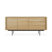 Shadow Sideboard - Eiche - 2 Türen - 3 Schubladen - 180 x 45 x 80 cm - ZEN ZONE Furniture