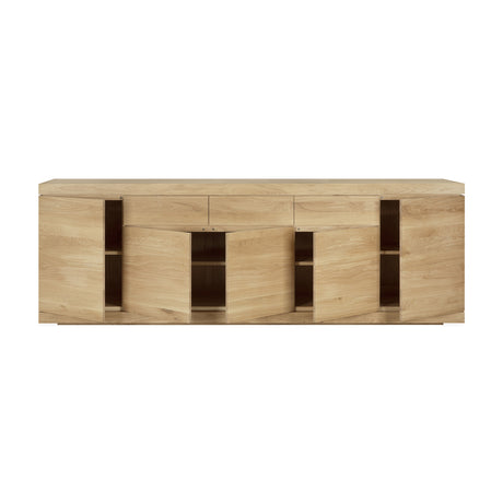 Burger Sideboard - Eiche - 5 Türen - 3 Schubladen - 250 x 45 x 85 cm - ZEN ZONE Furniture