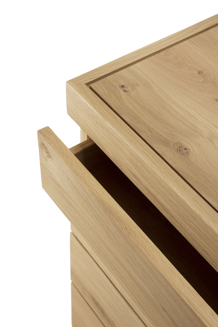 Burger Kommode - Eiche - 4 Schubladen - 100 x 50 x 90 cm - ZEN ZONE Furniture
