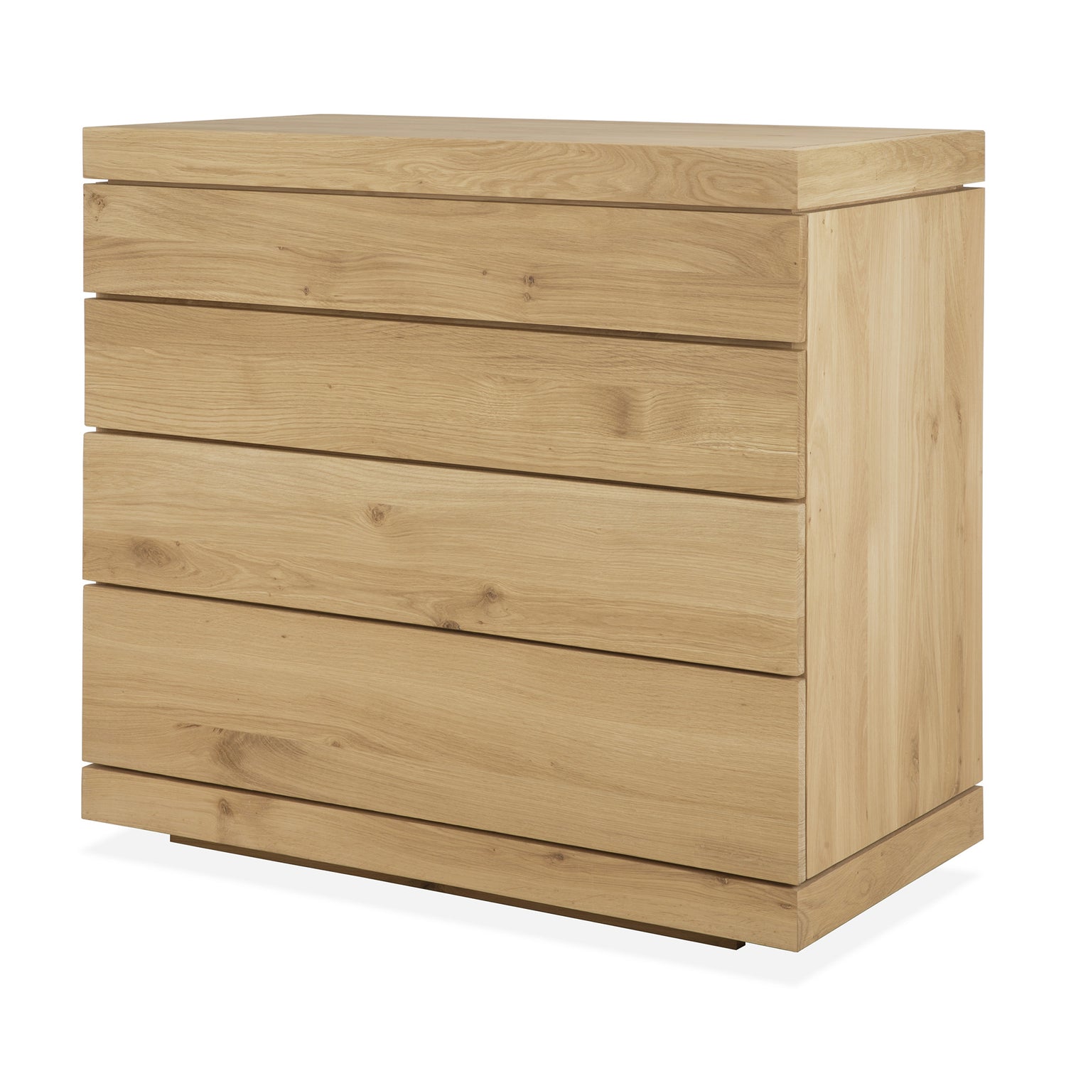 Burger Kommode - Eiche - 4 Schubladen - 100 x 50 x 90 cm - ZEN ZONE Furniture