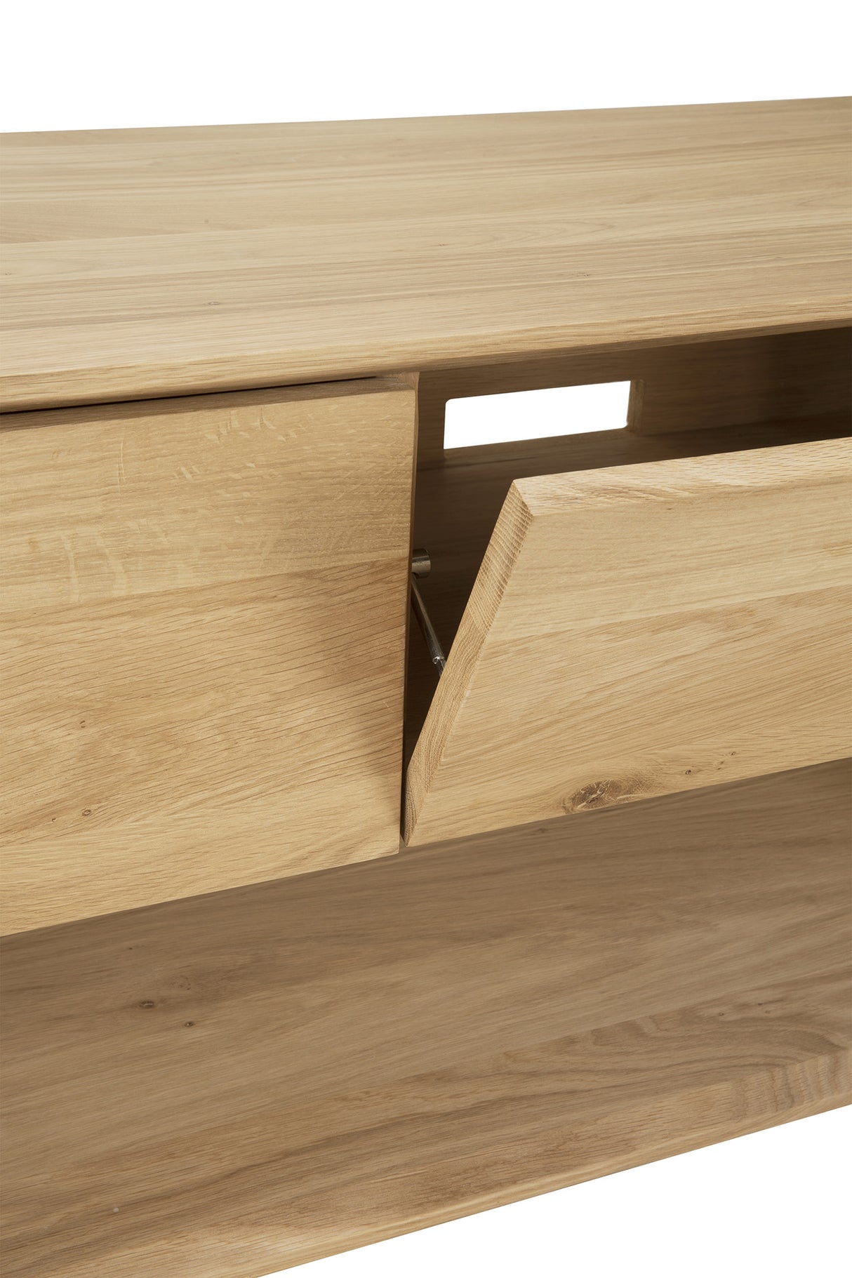 Nordic TV-Schrank - Eiche - 1 Klapptür - 1 Schublade - 120 x 46 x 45 cm - ZEN ZONE Furniture