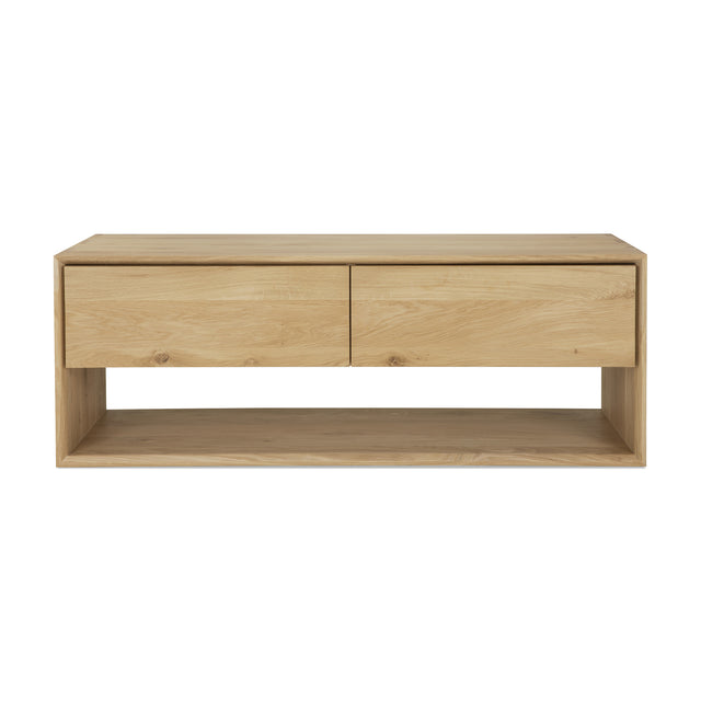 Nordic TV-Schrank - Eiche - 1 Klapptür - 1 Schublade - 120 x 46 x 45 cm - ZEN ZONE Furniture
