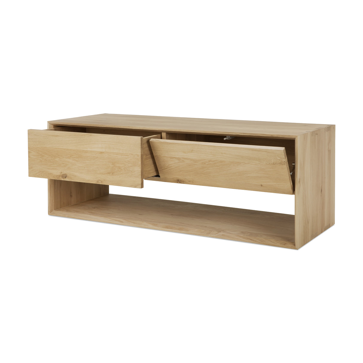 Nordic TV-Schrank - Eiche - 1 Klapptür - 1 Schublade - 120 x 46 x 45 cm - ZEN ZONE Furniture