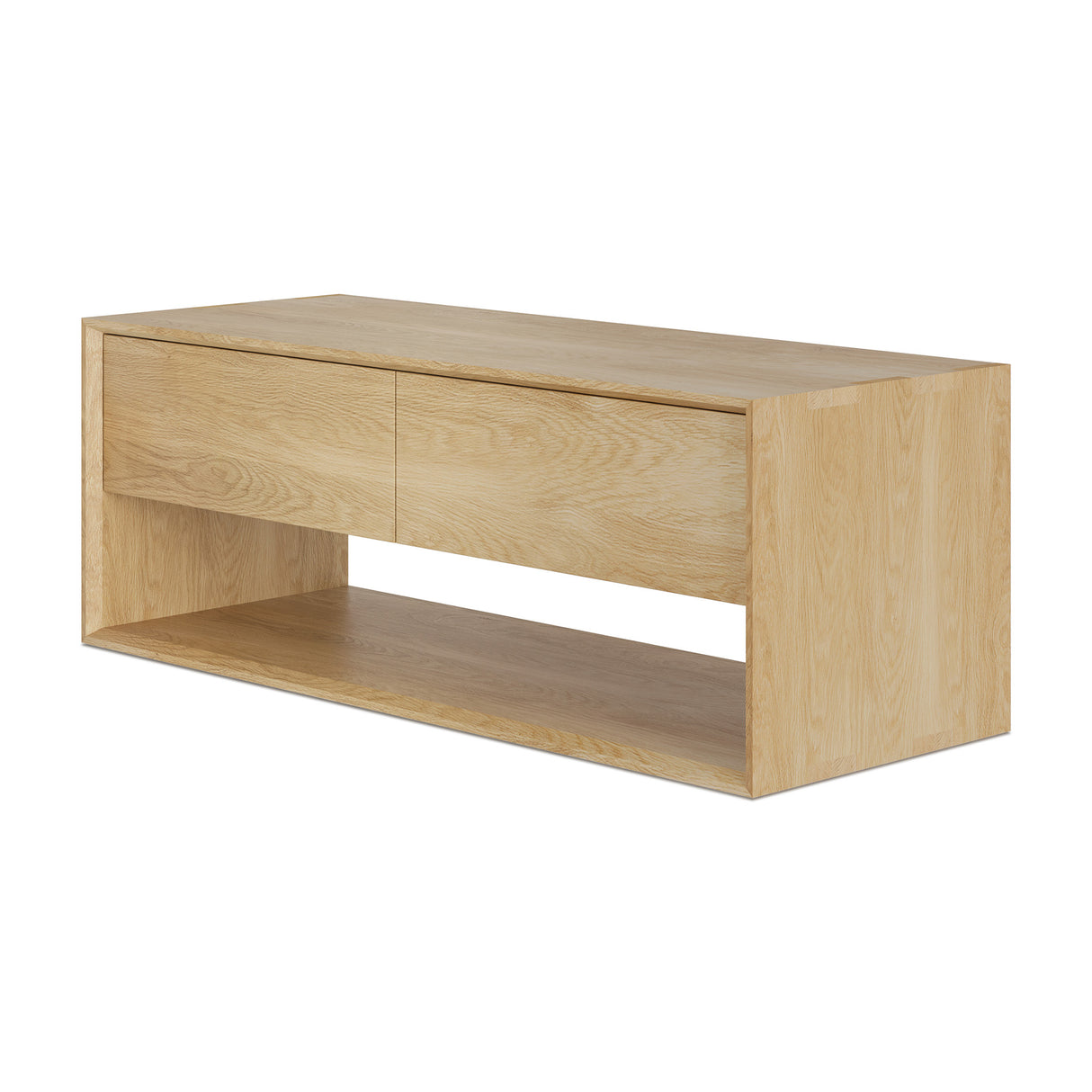 Nordic TV-Schrank - Eiche - 1 Klapptür - 1 Schublade - 120 x 46 x 45 cm - ZEN ZONE Furniture