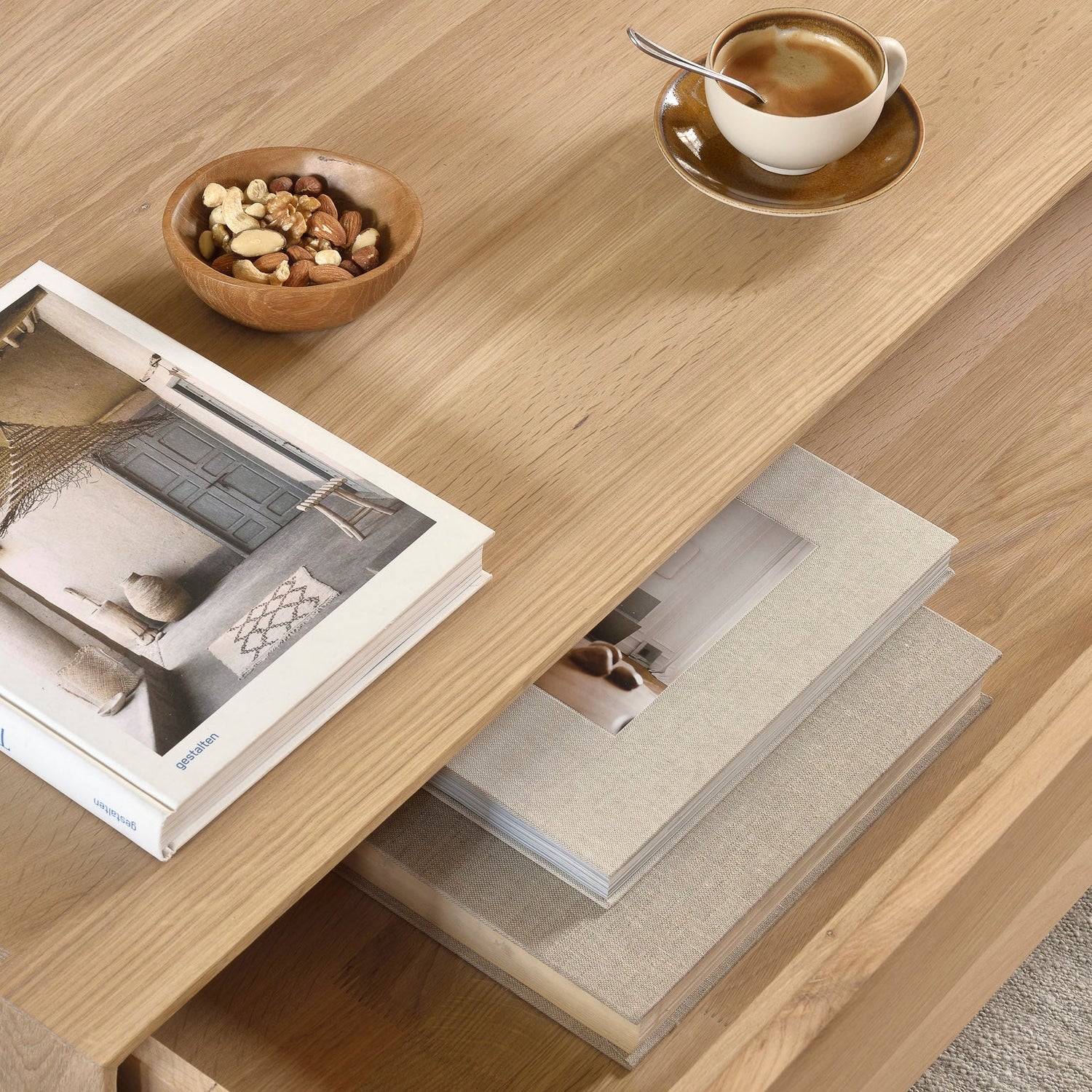 Nordic Couchtisch - Eiche - 1 Schublade - rechteckig - ZEN ZONE