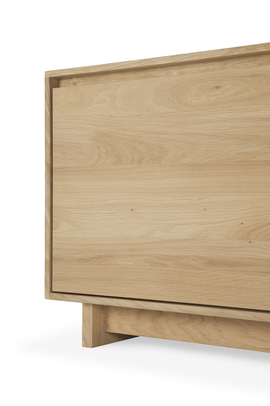 Wave TV-Schrank - Eiche - 2 Türen - 1 Klapptür - 1 Schublade - 210 x 46 x 60 cm - ZEN ZONE Furniture