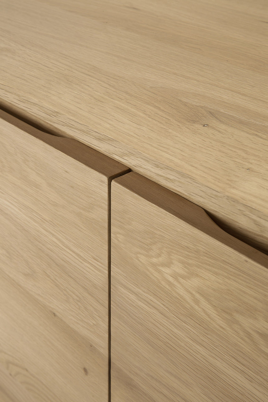 Wave TV-Schrank - Eiche - 2 Türen - 1 Klapptür - 1 Schublade - 210 x 46 x 60 cm - ZEN ZONE Furniture