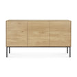 Whitebird Sideboard - lackierte Eiche - 3 Türen - 150 x 45 x 85 cm - ZEN ZONE Furniture
