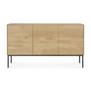 Whitebird Sideboard - lackierte Eiche - 3 Türen - 150 x 45 x 85 cm - ZEN ZONE Furniture