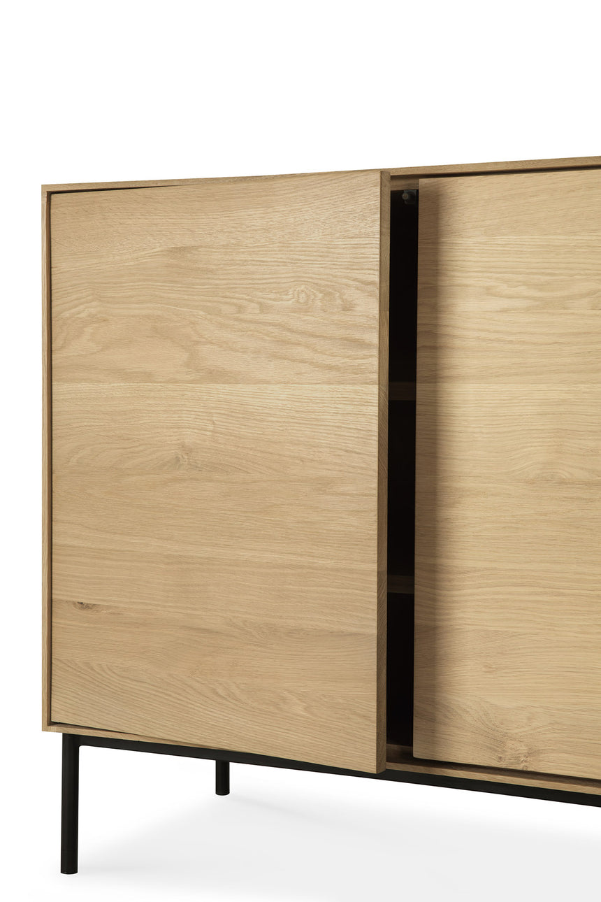 Whitebird Sideboard - lackierte Eiche - 2 Türen - 3 Schubladen - 180 x 45 x 80 cm - ZEN ZONE Furniture