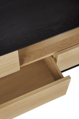 Blackbird TV-Schrank - lackierte Eiche - 1 Tür - 1 Klapptür - 2 Schubladen - 180 x 45 x 61 cm - ZEN ZONE Furniture