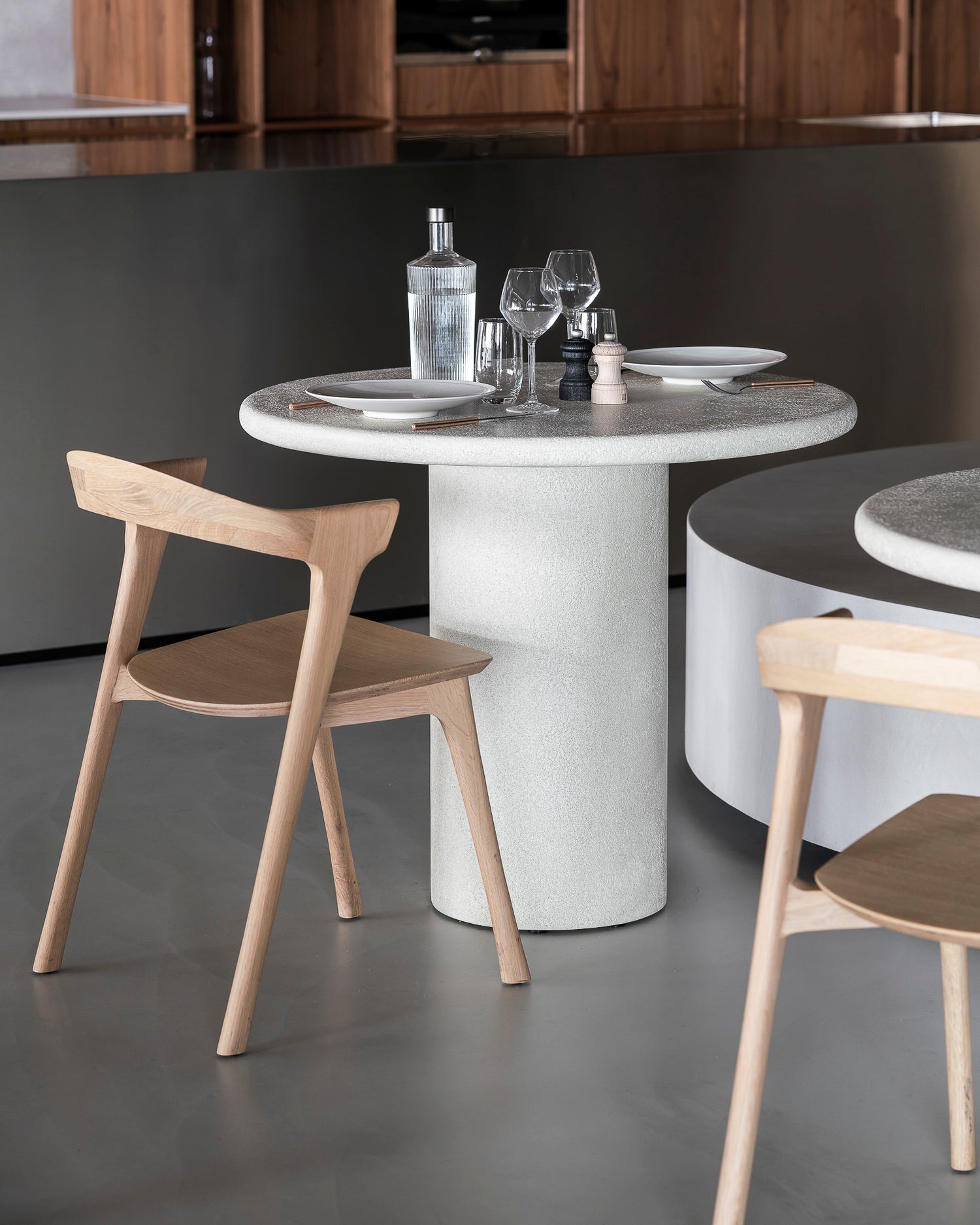 Bok Esszimmerstuhl - lackierte Eiche - 50 x 54 x 76 cm - ZEN ZONE