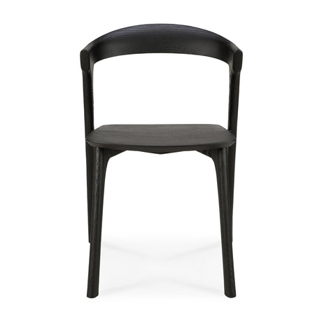 Bok Esszimmerstuhl - lackierte Eiche - schwarz - 50 x 54 x 76 cm - ZEN ZONE