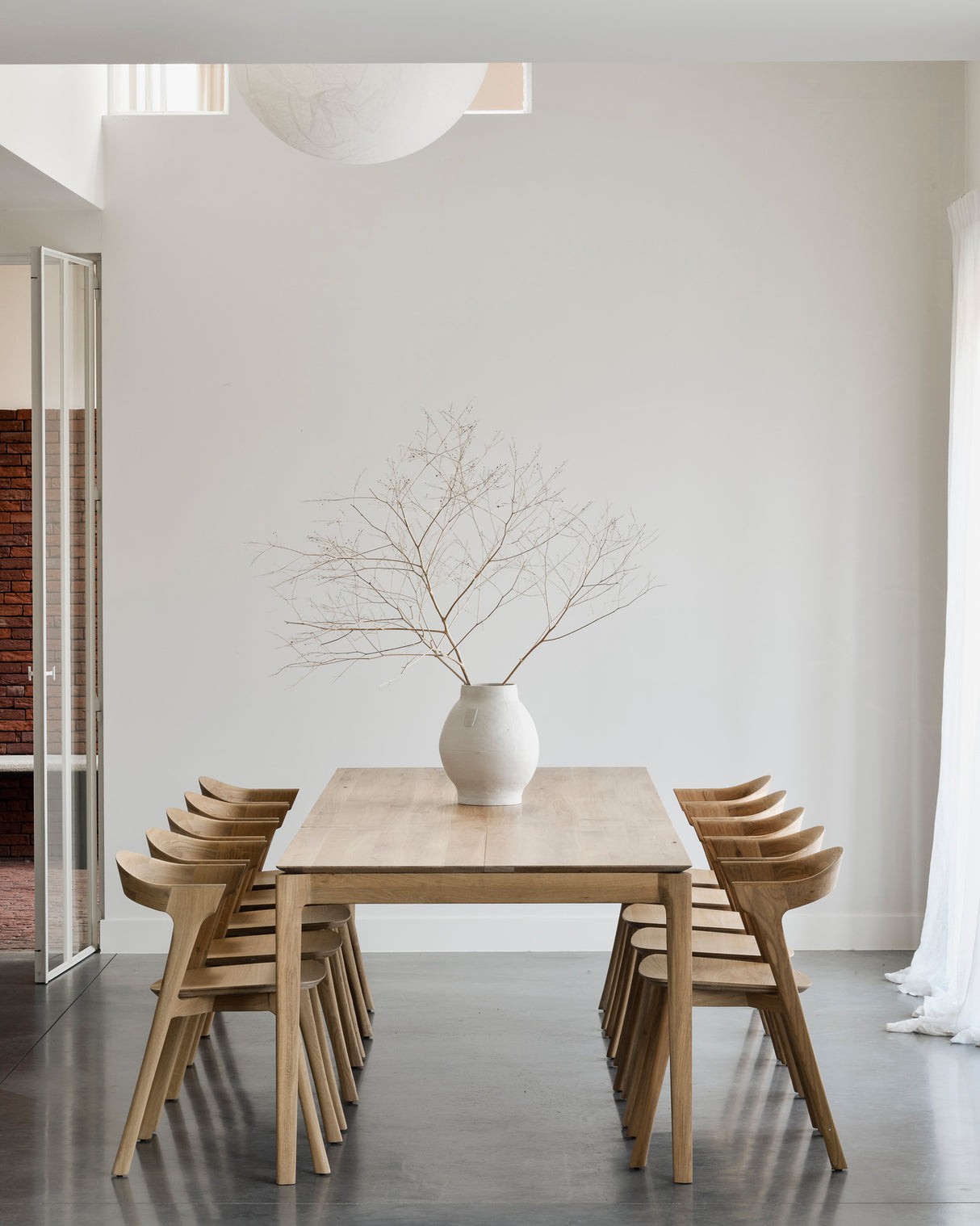 Bok ausziehbarer Esstisch - Eiche - rechteckig - 200/300 x 100 x 76 cm - ZEN ZONE Furniture