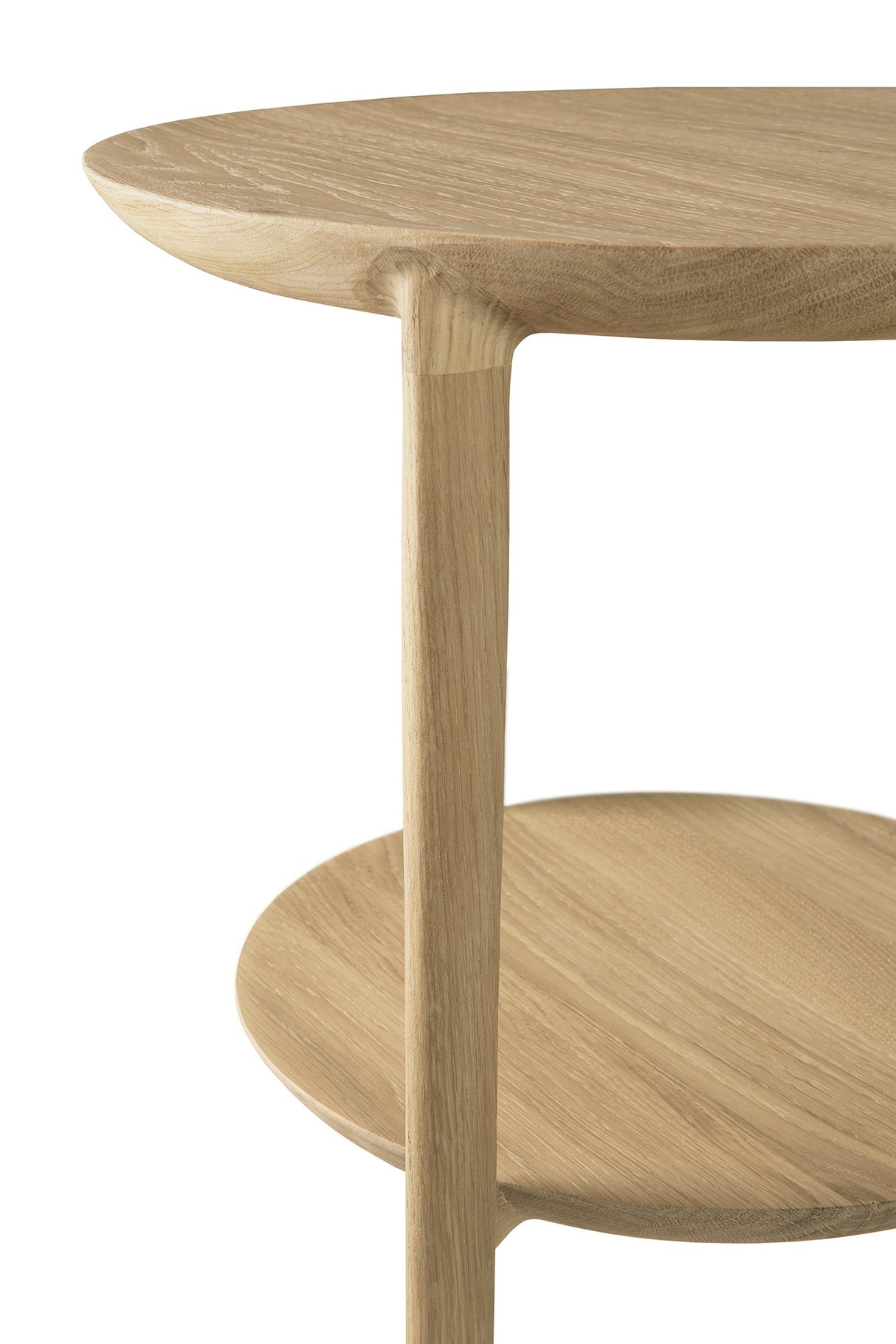 Bok Beistelltisch - Eiche - rund - 43 x 43 x 50 cm - ZEN ZONE Furniture