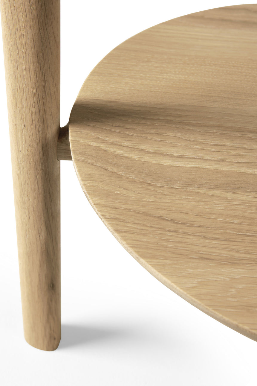 Bok Beistelltisch - Eiche - rund - 43 x 43 x 50 cm - ZEN ZONE Furniture