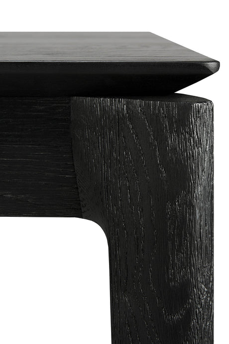 Bok ausziehbarer Esstisch - lackierte Eiche - schwarz - rechteckig - 160/240 x 90 x 76 cm - ZEN ZONE