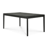 Bok Esstisch - lackierte Eiche - schwarz - rechteckig - 160 x 80 x 76 cm - ZEN ZONE