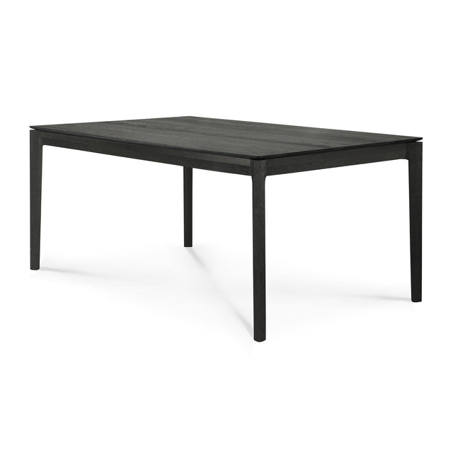 Bok Esstisch - lackierte Eiche - schwarz - rechteckig - 160 x 80 x 76 cm - ZEN ZONE