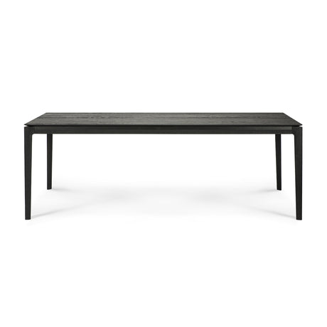 Bok Esstisch - lackierte Eiche - schwarz - rechteckig - 220 x 95 x 76 cm - ZEN ZONE