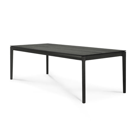 Bok Esstisch - lackierte Eiche - schwarz - rechteckig - 220 x 95 x 76 cm - ZEN ZONE