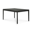 Bok Esstisch - lackierte Eiche - schwarz - rechteckig - 140 x 80 x 76 cm - ZEN ZONE