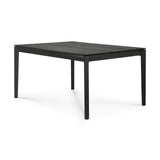 Bok Esstisch - lackierte Eiche - schwarz - rechteckig - 140 x 80 x 76 cm - ZEN ZONE