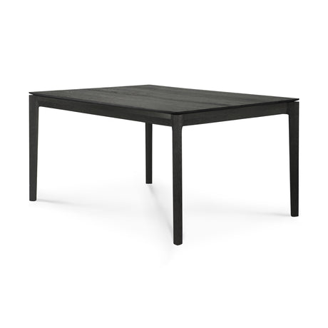Bok Esstisch - lackierte Eiche - schwarz - rechteckig - 140 x 80 x 76 cm - ZEN ZONE