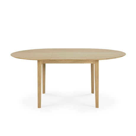 Bok ausziehbarer Esstisch - Eiche - rund - 129/179 x 129 x 76 cm - ZEN ZONE