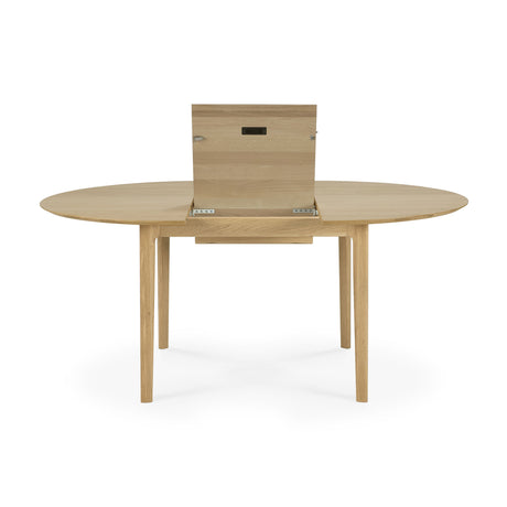Bok ausziehbarer Esstisch - Eiche - rund - 129/179 x 129 x 76 cm - ZEN ZONE