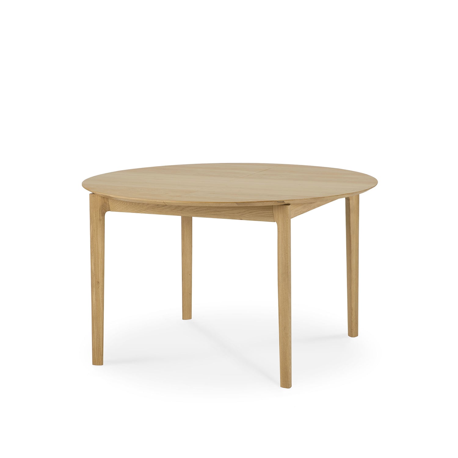 Bok ausziehbarer Esstisch - Eiche - rund - 129/179 x 129 x 76 cm - ZEN ZONE