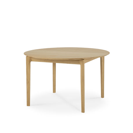 Bok ausziehbarer Esstisch - Eiche - rund - 129/179 x 129 x 76 cm - ZEN ZONE