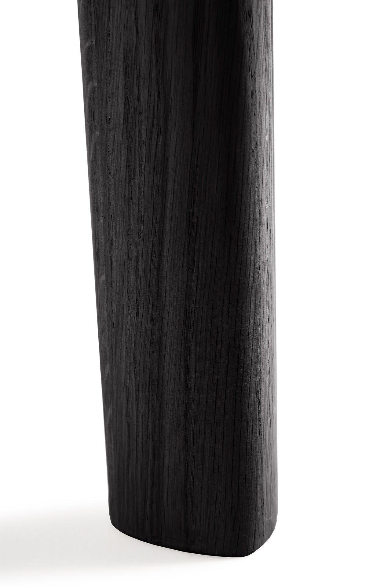 Bok ausziehbarer Esstisch - lackierte Eiche - schwarz - rund - 129/179 x 129 x 76 cm - ZEN ZONE Furniture