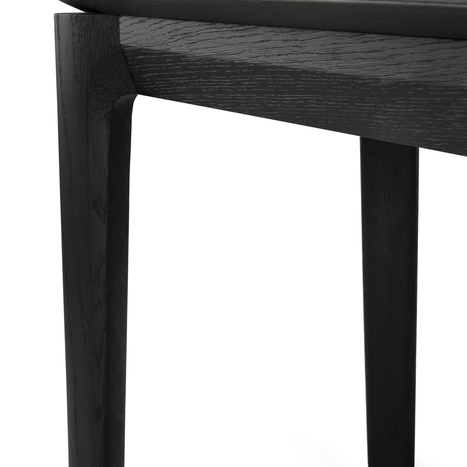 Bok Sitzbank - lackierte Eiche - schwarz - 126 x 35 x 46 cm - ZEN ZONE