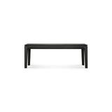 Bok Sitzbank - lackierte Eiche - schwarz - 126 x 35 x 46 cm - ZEN ZONE