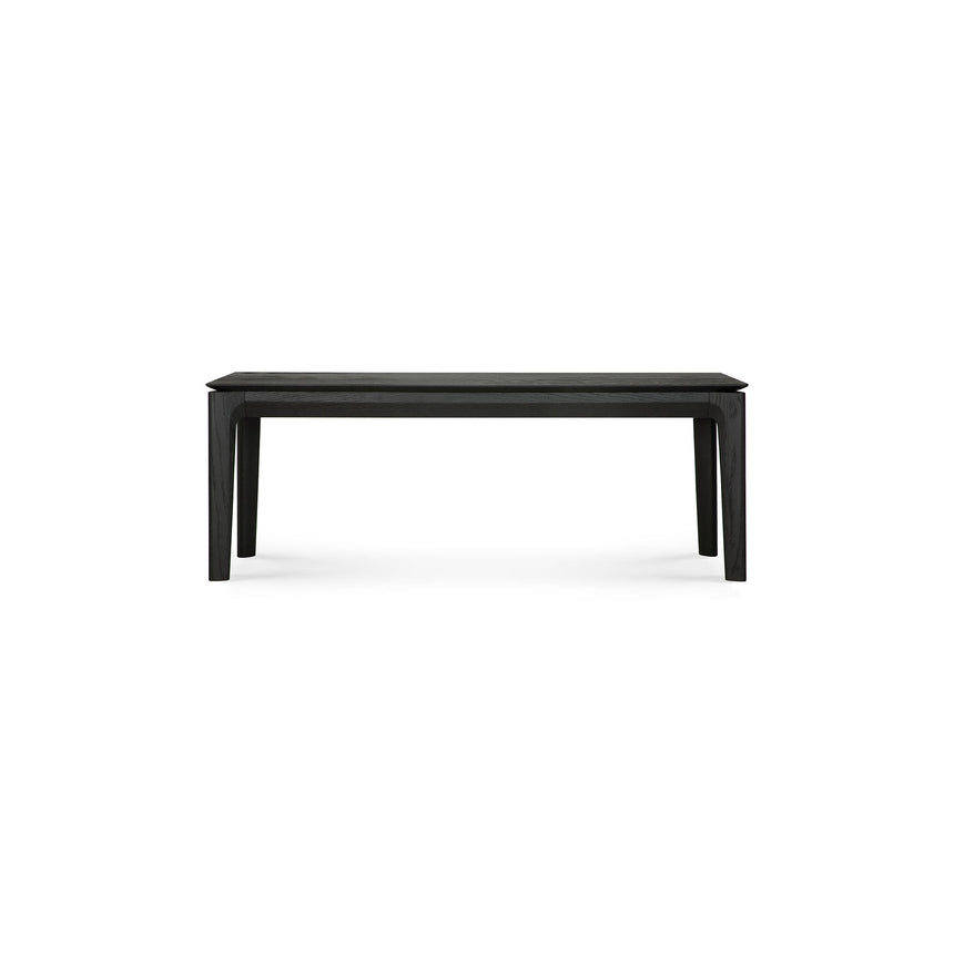Bok Sitzbank - lackierte Eiche - schwarz - 126 x 35 x 46 cm - ZEN ZONE