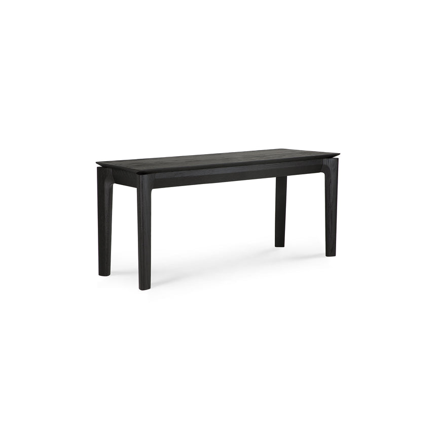 Bok Sitzbank - lackierte Eiche - schwarz - 126 x 35 x 46 cm - ZEN ZONE