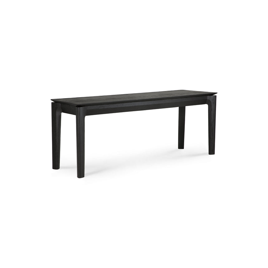 Bok Sitzbank - lackierte Eiche - schwarz - 146 x 35 x 46 cm - ZEN ZONE
