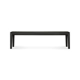 Bok Sitzbank - lackierte Eiche - schwarz - 166 x 35 x 46 cm - ZEN ZONE